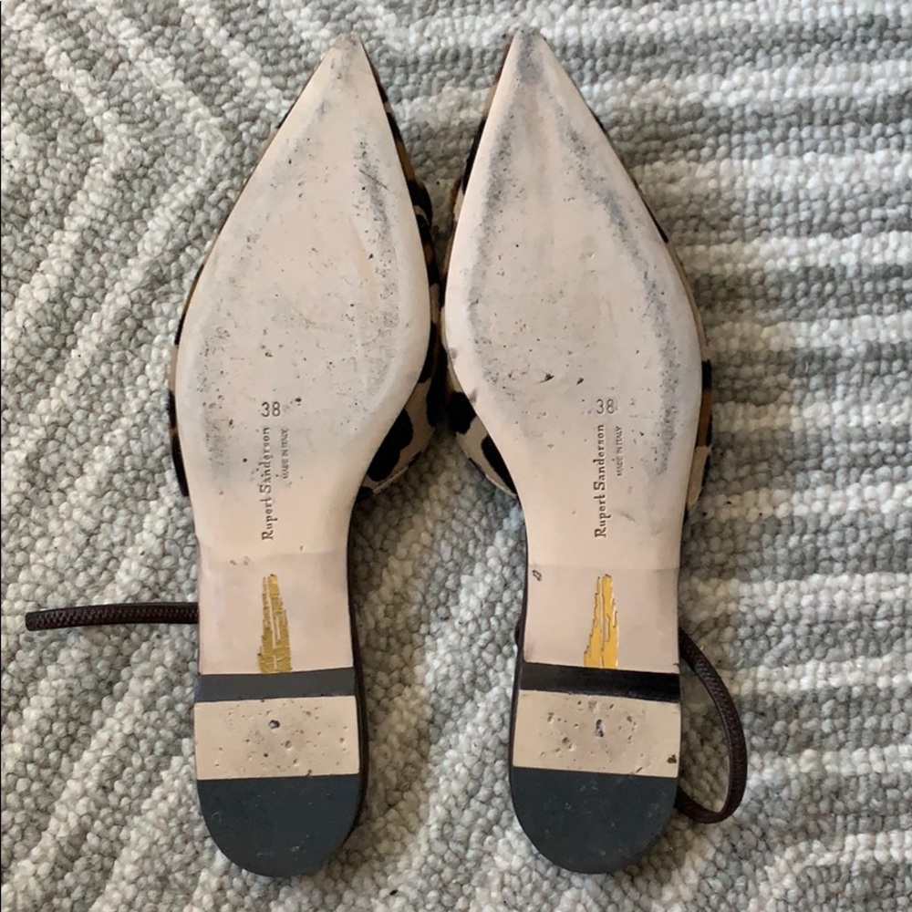 Like NEW Rupert Sanderson Leopard Sabine Flats - Picture 8 of 10